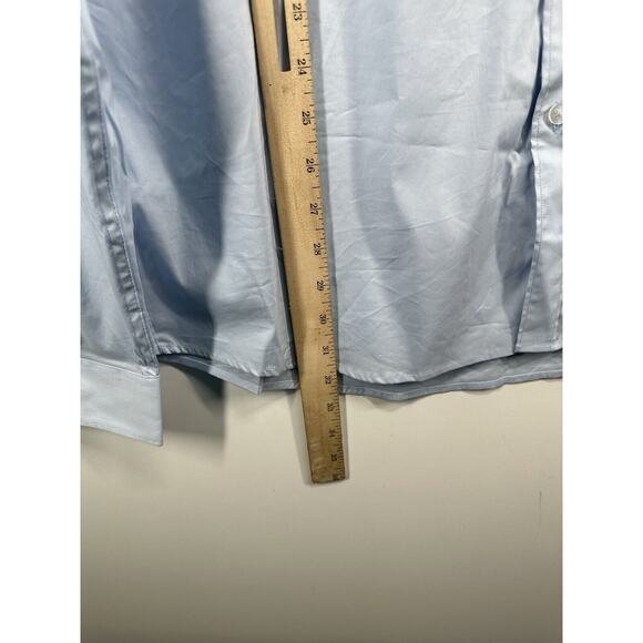 CR7 Cristiano Ronaldo Slim Fit Button Up Light Blue Dress Shirt Size 2XL XXL - Picture 7 of 9